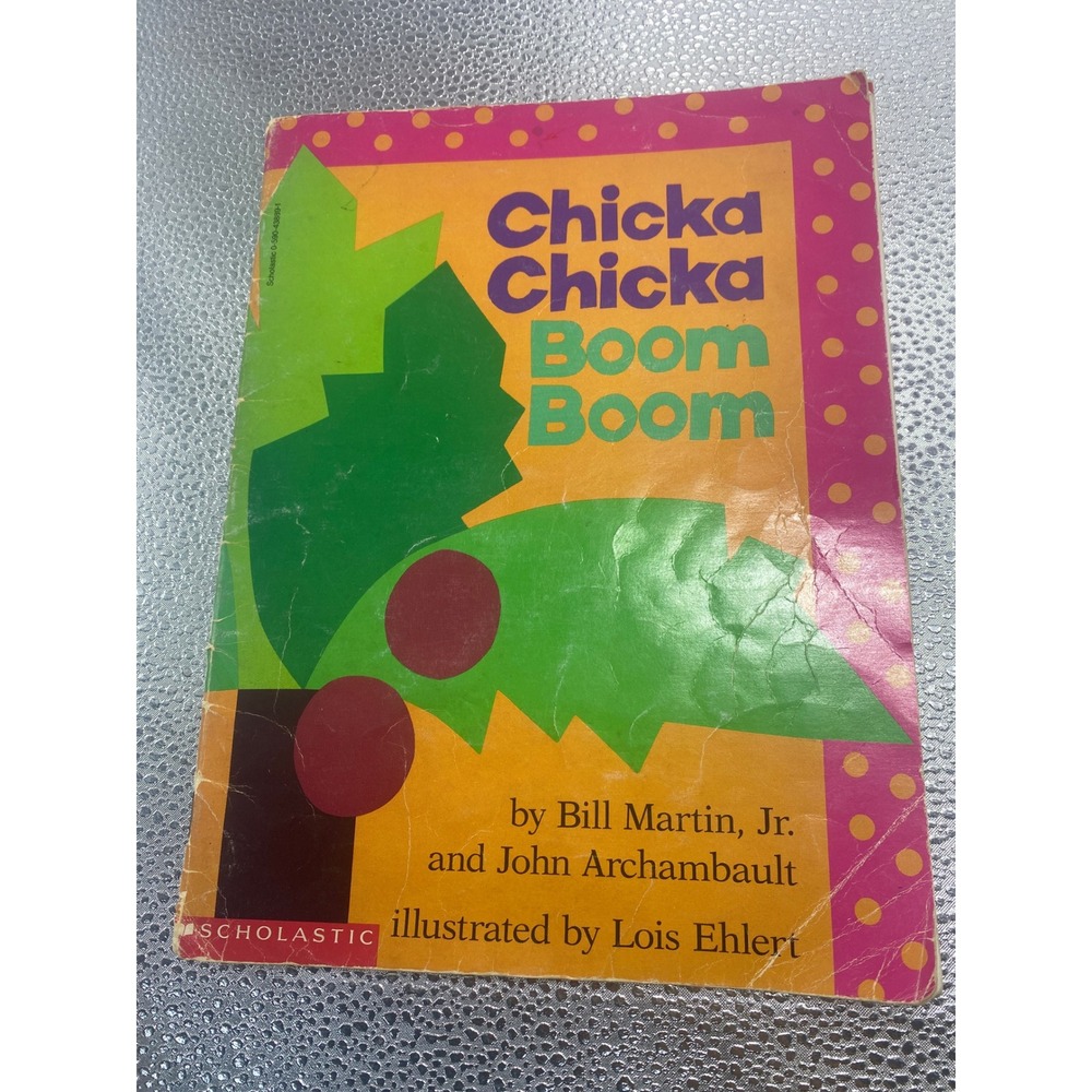 Chicka Chicka Boom Boom Bill Martin Jr Scholastic Paperback Childrens ABC Book
